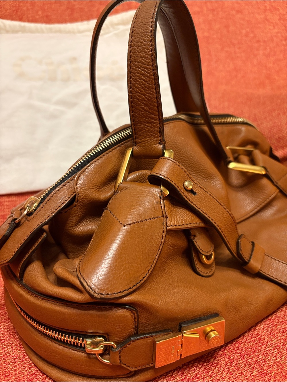 Chloé Archival Cary Leather Bag - Rich Brown EUC (TRR Authenticated) - Picture 4 of 12
